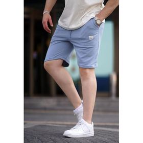 Madmext 6528 Mavi Erkek Basic Şort