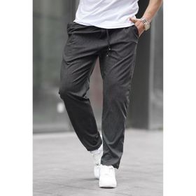 Madmext 6531 Siyah Düz Paça Erkek Pantolon