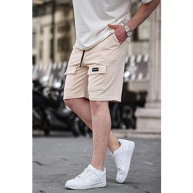 Madmext 6533 Bej Erkek Basic Şort