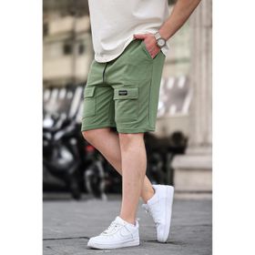Madmext 6533 Haki Erkek Basic Şort