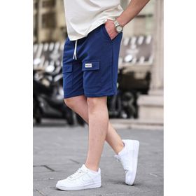 Madmext 6533 Lacivert Erkek Basic Şort