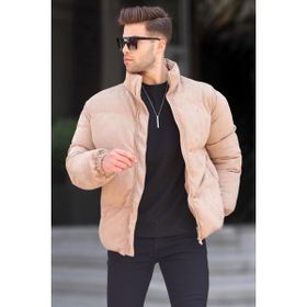 Madmext 6802 Camel Nubuk Erkek Şişme Mont
