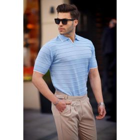 Madmext 6894 Bebe Mavisi Polo Yaka Erkek T-shirt