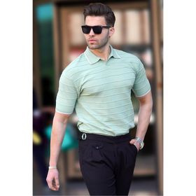 Madmext 6894 Mint Yeşili Polo Yaka Erkek T-shirt