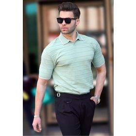 Madmext 6894 Mint Yeşili Polo Yaka Erkek T-shirt