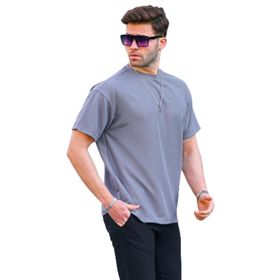 Madmext 7010 Füme Basic Oversize Erkek T-shirt