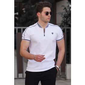 Madmext 9281 Beyaz Erkek T-shirt