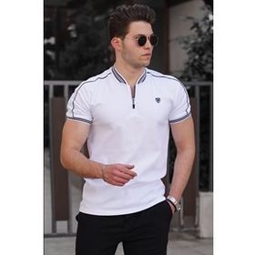 Madmext 9281 Beyaz Erkek T-shirt