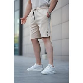 Madmext E6567 Bej Basic Erkek Şort