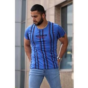 Madmext MAD4048 Saks Erkek Tişört
