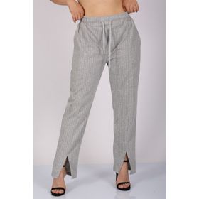 Madmext Mg1107 Gri Kadın Pantolon