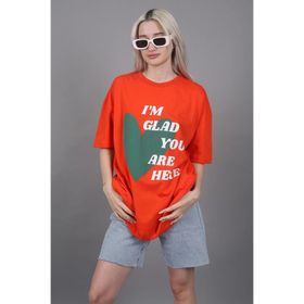 Madmext MG1202 Mad Girls Turuncu Baskılı Kadın T-shirt