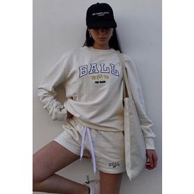 Madmext MG1210 Bej Mad Girls Baskılı Kadın Sweatshirt