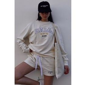 Madmext MG1210 Bej Mad Girls Baskılı Kadın Sweatshirt
