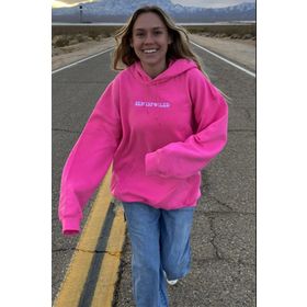 Madmext MG1220 Pembe Mad Girls Sırt Baskılı Kadın Sweatshirt