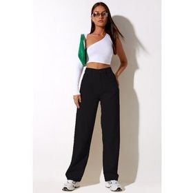 Madmext MG1247 Mad Girls Siyah Palazzo Jean