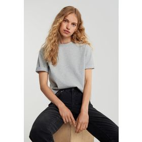 Madmext MG1284 Mad Girls Gri Kadın T-shirt