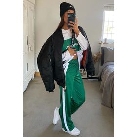 Madmext MG1294 Kadın Mad Girls Yeşil Bol Kesim Eşofman
