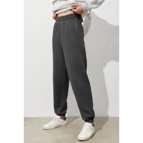 Madmext MG1353 Füme Comfort Fit Kadın Eşofman Altı