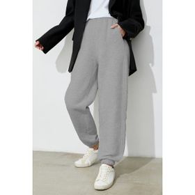 Madmext MG1353 Kadın Gri Comfort Fit Eşofman Altı