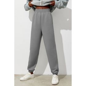 Madmext MG1353 Kadın Gri Comfort Fit Eşofman Altı