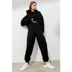 Madmext MG1353 Siyah Kadın Eşofman