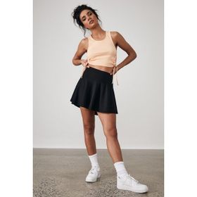 Madmext MG1456 Kadın Saks Basic Kısa Tenis Etek