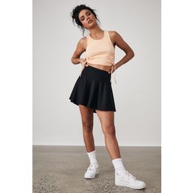 Madmext MG1456 Kadın Siyah Basic Kısa Tenis Etek