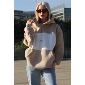 Madmext MG1544 Bloklu Şardonlu Sweatshirt