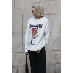 Madmext MG1578 Ekru Kadın Sweatshirt