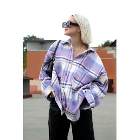 Madmext MG1589 Su Yeşili Oversize Kadın Oduncu Gömlek