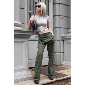 Madmext MG1601 Haki Kadın Pantolon