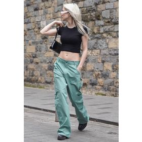 Madmext MG1601 Mint Yeşili Kadın Pantolon