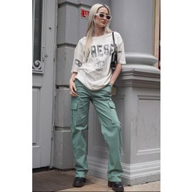 Madmext MG1602 Mint Yeşili Kadın Pantolon