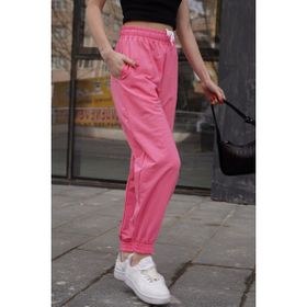 Madmext MG1635 Fuşya Comfort Fit Basic Kadın Eşofman Altı