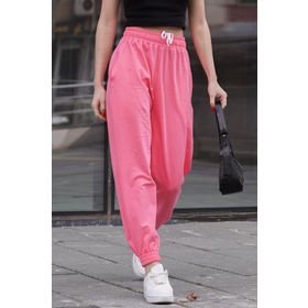 Madmext MG1635 Fuşya Comfort Fit Basic Kadın Eşofman Altı