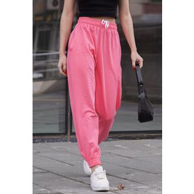 Madmext MG1635 Fuşya Comfort Fit Basic Kadın Eşofman Altı
