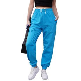 Madmext MG1635 Turkuaz Comfort Fit Basic Eşofman Altı