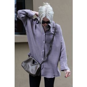 Madmext MG1660 Füme Muslin Kumaş Basic Kadın Gömlek