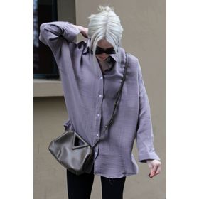 Madmext MG1660 Füme Muslin Kumaş Basic Kadın Gömlek