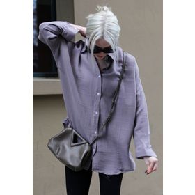 Madmext MG1660 Füme Muslin Kumaş Basic Kadın Gömlek