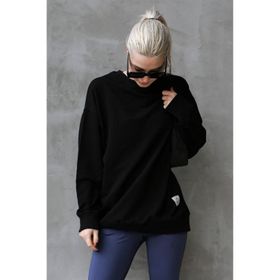 Madmext MG1686 Siyah Kadın Sweatshirt