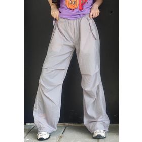 Madmext MG1726 Paraşüt Jogger Gri Kadın Pantolon