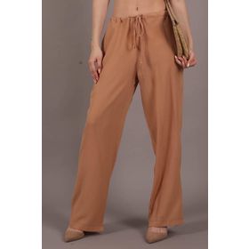 Madmext MG1778 Camel Krinkıl Kumaş Basic Kadın Pantolon