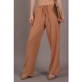 Madmext MG1778 Camel Krinkıl Kumaş Basic Kadın Pantolon