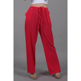 Madmext MG1778 Fuşya Krinkıl Kumaş Basic Kadın Pantolon