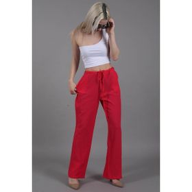Madmext MG1778 Fuşya Krinkıl Kumaş Basic Kadın Pantolon