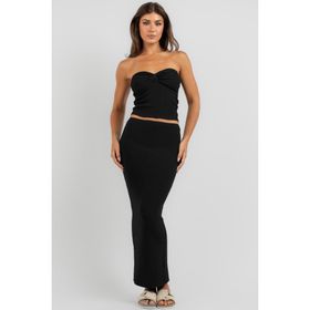 Madmext MG1813 Saks Basic Uzun Triko Etek