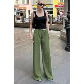 Madmext MG1882 Yeşil Kadın Pantolon