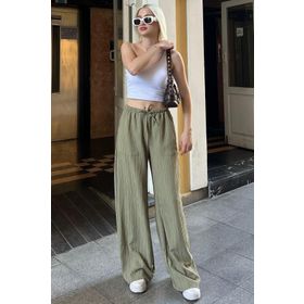 Madmext MG1882 Yeşil Kadın Pantolon